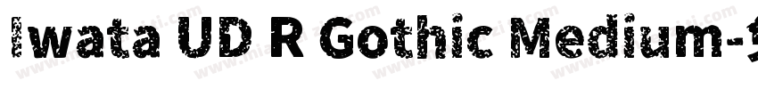 Iwata UD R Gothic Medium字体转换